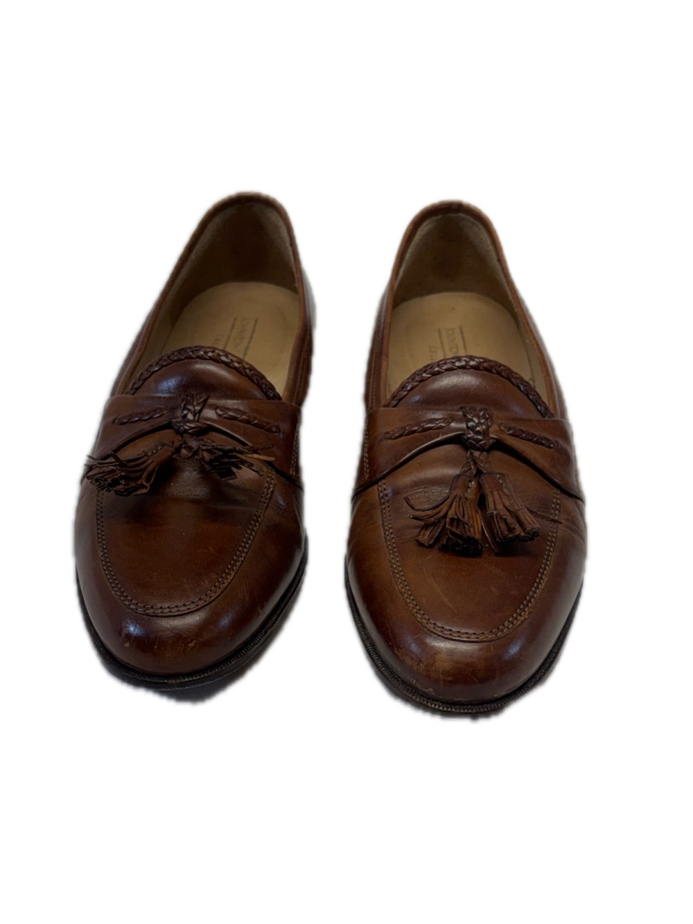 Johnston & Murphy Men's Leather Tassel Loafers Size 10 M Made in Italy